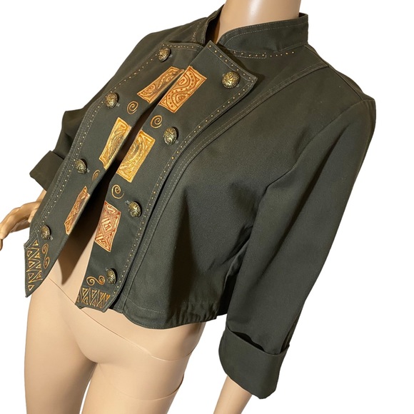 VINTAGE A.C. CLOTHING CROP JACKET  SZ M - Picture 3 of 15